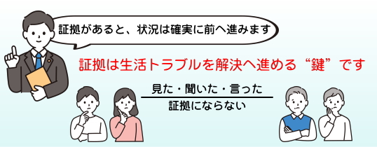 行政は「証拠」を根拠に動く仕組みになっています
