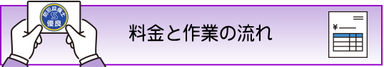 料金と作業の流れ